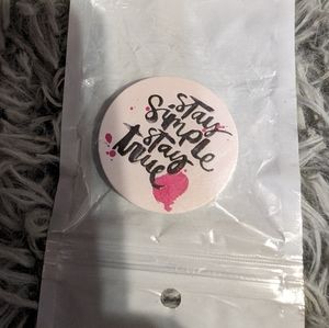 Stay simple stay true popsocket